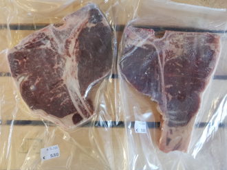T-Bone rund 300 gram. voorlopig niet voorradig