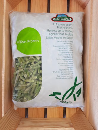 Boontjes gesneden.