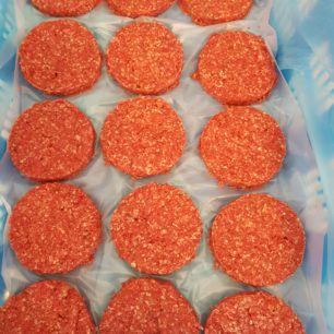Runder Hamburgers