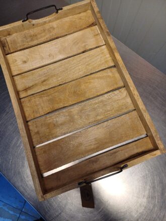 dienblad van mangohout met handvaten - Afbeelding 3